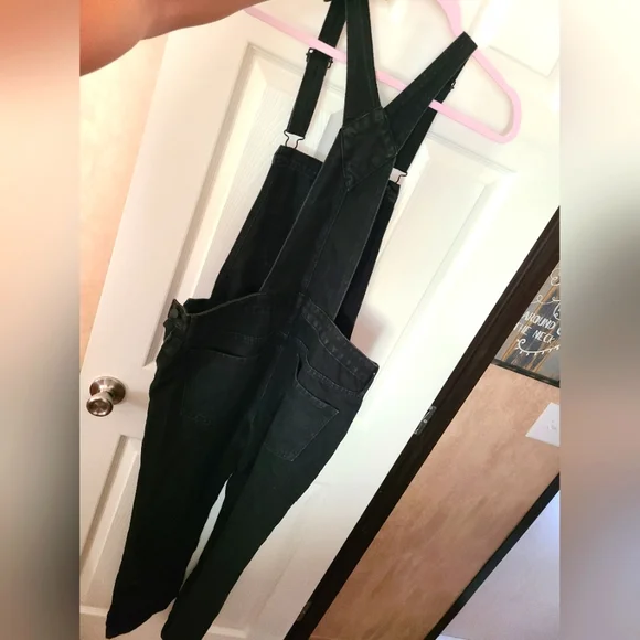 Black Old Navy Denim Overalls - Picture 4 of 5